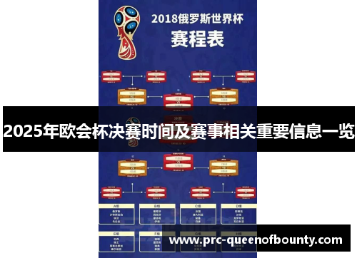 2025年欧会杯决赛时间及赛事相关重要信息一览 2025年欧会杯决赛时间及赛事相关重要信息一览